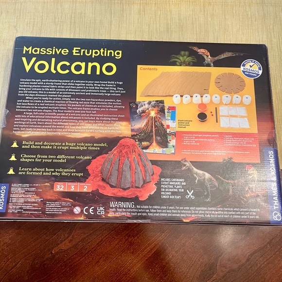 Massive Erupting Volcano & Children's Stem Experiment Kit ~ NEW ~ Thames & Kosmo - Picture 5 of 7